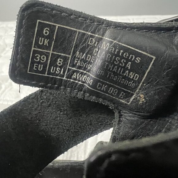 Dr Martens Clarissa II Black Leather Gladiator Sandals Women Size 8 Strappy - Picture 10 of 10